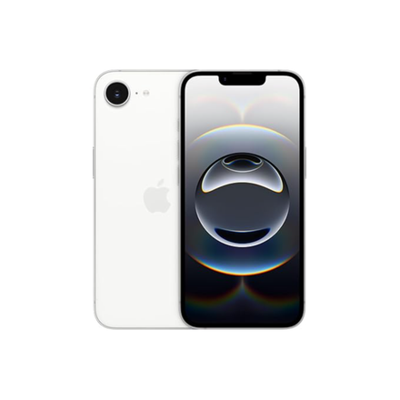 iPhone 16e 128 GB: Built for Apple Intelligence, A18 Chip, Supersized Battery Life, 48MP Fusion. Camera, 15.40 cm (6.1″) Super Retina XDR Display; White - Image 1