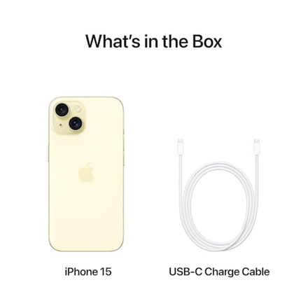 Apple iPhone 15 (128 GB) - Light Yellow - Image 3